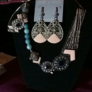 Set, Necklace, Bracelet, Earrings, Zoe&Syd